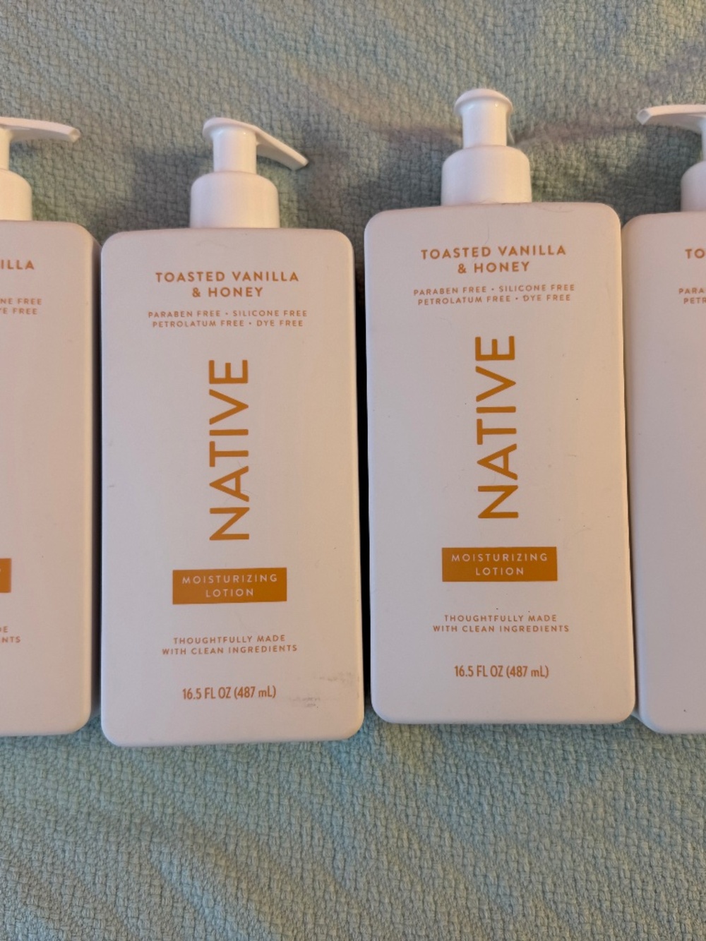 Set of 4 Native Toasted Vanilla & Honey Body Lotion